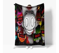 Hzsyc Kids Sprunki Blanket Sprunki 3D Figure Printed Throws Blanket - Soft Nap Blanket Flannel Blanket (I,L: 50in x 80in)