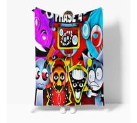 Hzsyc Kids Sprunki Blanket Sprunki 3D Figure Printed Throws Blanket - Soft Nap Blanket Flannel Blanket (L,XXS: 32in x 47in)