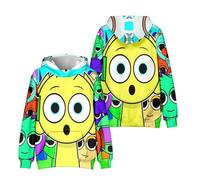 Hzsyc Kids Sprunki Character Group Hoodie Boys Sprunki 3D Figure Printed Sweatshirt for Fans Gift Sprunki Merch (H,110CM,3 Years,4 Years)