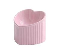 Hztuang Ceramic Raised Cat-Bowls,Tilted Elevated Food or Water Bowls,Stress Free,Backflow Prevention,Dishwasher Microwave Safe Easy to Use 14x14x12cm C