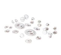 Hztyyier 1:12 Dollhouse Teacup Set, Traditional Miniature Ceramic Teacup Set for DIY Dollhouse, Safe and Durable [Porcelain Tea Party], for Christmas (46 Type1)