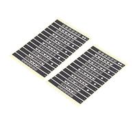 Hztyyier 10 Sheet Guitar Fretboard Stickers Easy Learning Note Scale Decals for Beginner Guitarist Practice, Adhesive Sticker Set for All Guitars (T-101A [Black and White])