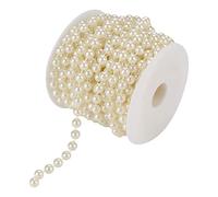Hztyyier 10M 8mm Chain Bead Garlands Wedding Garland Faux Pearls ABS Beads for Home Party Wedding Pendant Decoration