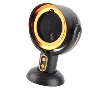 Hztyyier 2 Gears Quiet Portable Range Hood Desktop Kitchen Exhaust Fan with Cooling Filter Oil Collection Box for Indoor BBQ (gold)