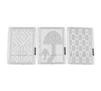 Hztyyier 20pcs Knitting Machine Pattern Card Punching Accuracy Soft Durable Double Punch Cards for Pin Work 24 Stitch Punch Card