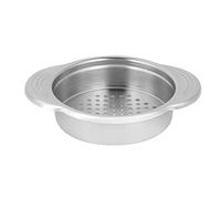 Hztyyier 304 Stainless Food Can Drainer Drains Canned Food Easily with Anti Slip Handle Evenly Distributed Orifice for Tuna Can Oil Press Squeezer