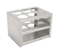 Hztyyier 304 Stainless Steel Test Tube Rack 6 Holes 1.18in Centrifuge Tube Holder Test Tube Stand for Laboratory School