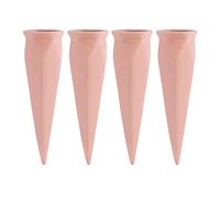 Hztyyier 4Pcs Plant Watering Stakes, Self Watering Spikes, Terracotta Automatic Plant Waterers for Wine Bottles Great Watering Spikes