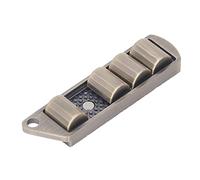 Hztyyier Adult Metal ADHD Push Slider Toy Sensory Stress Relief Keychain Pendant, Anti Impact Material (Gold)