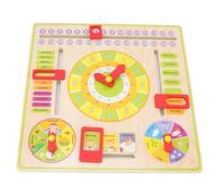 Hztyyier All About Today Board Montessori Kids Month Clock Learning Toy Above 3 Years Educational Material for Preschool Graduation