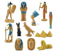 Hztyyier Ancient Egypt Model Toy Sets, 12PCS Egyptian Figurines Set Egyptian Party Decorations