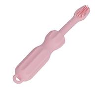 Hztyyier Baby Teeth Toys Silicone Molar Toothbrush Super Soft Easy to Clean, Ideal for The Baby Health of The (Roseate)