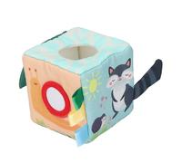 Hztyyier Baby Tissue Box Toy Ergonomic Design Colorful Tissue Box for Infants Fine Motor Skills Development (A)