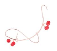 Hztyyier Banana Hammock Feeder Metal Iron Hanging Garden Decor Attract Butterflies Hand Made with Red Bead Embellishments for Courtyard Garden Outdoor