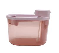 Hztyyier Cat Water Fountain, Wireless Charging Automatic Pet Water Dispenser with Circulation System and Quiet Pump, for Cats and Dogs Indoor, 2.2L Capacity (Pink)