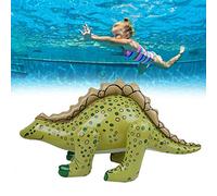 Hztyyier Children's Pool Party Inflatable Dinosaur Toys, Simulation Dinosaur Model for Imagination, PVC Material Inflatable to Improve the Ability to Think (Stegosaurus, with a row of teeth on the