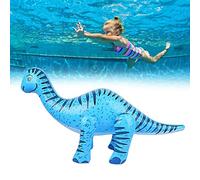 Hztyyier Children's Pool Party Inflatable Dinosaur Toys, Simulation Dinosaur Model for Imagination, PVC Material Inflatable to Improve the Ability to Think (Dragon Body full of orchid)
