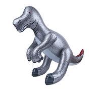 Hztyyier Children's Pool Party Inflatable Dinosaur Toys, Simulation Dinosaur Model for Imagination, PVC Material Inflatable to Improve the Ability to Think (Tyrannosaurus Rex Silver)