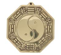 Hztyyier Chinese Feng Shui Mirror Bagua Brass Mirror Ward off Evil Spirits for Material Multifunction Decor Ornaments 2.76in