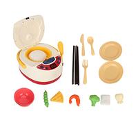 Hztyyier Colorful Travel Cooker Toys with a Realistic Appearance, Music and Steam Effects, Durable Plastic Material, Ideal for, You do Playing the Game Toys. (Red spray rice cooker)