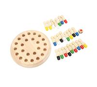 Hztyyier Colorful Wooden Memory Match Stick Chess Game for Enhancing Cognitive Skills, Great for Family Fun and Learning