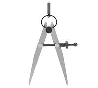 Hztyyier Compasses Dividers 4 inch Adjustable Leather compasses Lockable Steel Divider Wing Creaser DIY Leathercraft Rotating Line Dividers Tool