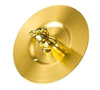 Hztyyier Cute Bear Cup Cover, Stainless Steel, Design, Artistic Rounded Edges for Mugs and Glass Cups (Gold)