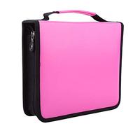 Hztyyier Deluxe PU Leather Pencil Case 120 Slots Pencil Holder Large Capacity Multi-Layer Pencil Bag with Handle Strap(Rose Red) Office Supplies