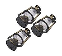 Hztyyier DIY Dollhouse Kerosene Lamp, Retro Illuminated Dollhouse Light for 1/12 1/6 Decor, 3pcs Miniature Kerosene Lamp As Photography Prop