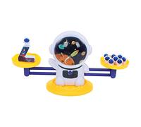 Hztyyier Educational Balance Scale Toy Kids Math Learning Logical Thinking Weights Game, Plastic Balance Toy Set, Ideal Teaching Tool for Kids At Home and School (Yellow)