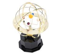 Hztyyier Educational Solar System Metal Decor Astronomy Interest Cultivation Sturdy Metal Construction Multi Purpose Versatile Usage Retro Craft Solar System Planet Ornament Educational Toy