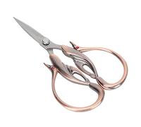 Hztyyier Elegant, Swan -Shaped Scissors for DIY Projects, Durable Stainless Steel Cutting Tools for Vintage Collection (Rose Gold)