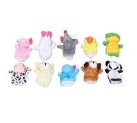 Hztyyier Finger Puppets Glove Animal Hand Puppet Set, Short Plush Materials, Improve Oral Communication and Logical Thinking Skills, for Elementary School Students