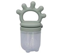 Hztyyier Flexible Teething Baby Fruit Feeder for Chewing Relief, Safe Design, for Sensory Development, Silicone Material (Olive Green)