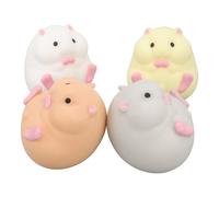 Hztyyier Hamster Stress Relief Toy Adorable Hamster Shape Sensory Stretch Toy for Tranquil Moments At Work or Home TPR Material
