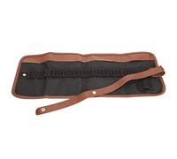 Hztyyier Handmade Oxford Cloth Art Supply Storage Case, 48cm Portable Painting Tools Organizer Bag with Elastic Band, Black for Artists and Students