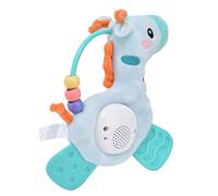 Hztyyier Interactive Horse Teething Plush Doll with Music, Light, and Silicone Feet, Developmental Toy for Children, Compact Size (Green)