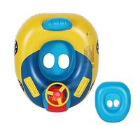 Hztyyier Kids Car Swimming Ring for Pool, Cool Design with Steering Wheel and Sounding Horn, Suitable for Baby, Plastic Material