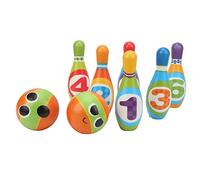 Hztyyier Kids Soft Polyurethane Indoor Bowling Set for Parent Child Interaction, Safe Children Bowling Toy for Developing Essential Skills, Polyurethane Pins and Balls for Boys and Girls