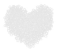 Hztyyier Light 1000 -Part Heart Pearl Pearl Jewelry Accessories, Resin Crafts for The Production of Bracelets, Earrings, Necklaces, Bags (15 Pure White)