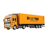 Hztyyier Light Metal Container -truck Model Toy Toy Simulation for Car Vehicle, Exquisite Processing Withdrawal for over 3 Years Old (Container Truck)