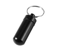 Hztyyier Mini Box Keychain Case for Emergency Medication Storage Compact Tablet Container for Travelers on The Go