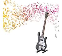 Hztyyier Miniature Guitar Replica, 20 cm Mini Bass Model with Stand and Case for Decorative Gift on Mother’s Day