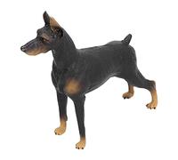 Hztyyier Miniature Model of a Black Doberman, Collectibles, Plastic Material, for Dog Lovers, Decorate Children's Room, 20 X 15.7 X 4.3 Cm