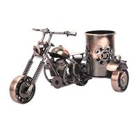 Hztyyier Motorcycle Metal Pencil Pen Holder Office Desktop Accessories Gift Idea for Home Decoration Ornaments