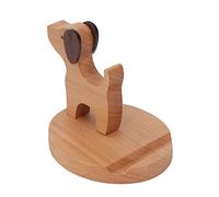 Hztyyier Multifunctional Wooden Cute Dogholder, Light Slim Desk Holder for the Home Office School, Wood Mobile Phone Stand, 2 Sets