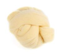 Hztyyier Needle Felting Wool, Wool Roving Fibre 55g for Crafting and Weaving Projects, Cream