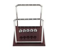 Hztyyier Newton Cradle Balance Balls Pendulum Ball Toy Desk Decor Swing Balls with Metal Base for Home Office Education Science Tool (Large square billiard ball)