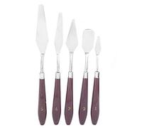 Hztyyier Oil Painting Knife Set Stainless Steel Pigment Scraper, Plastic Handle, Durable Tools for Artists, Suitable for Cleaning Paint on Palette