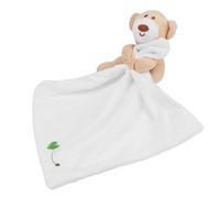 Hztyyier Plush Baby Security Blanket Soft Sooth Toy for Newborns, Promotes Happiness and Permanent Sleep (White)